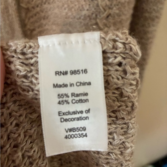 Coldwater Creek tunic button front sweater-large - Picture 4 of 6